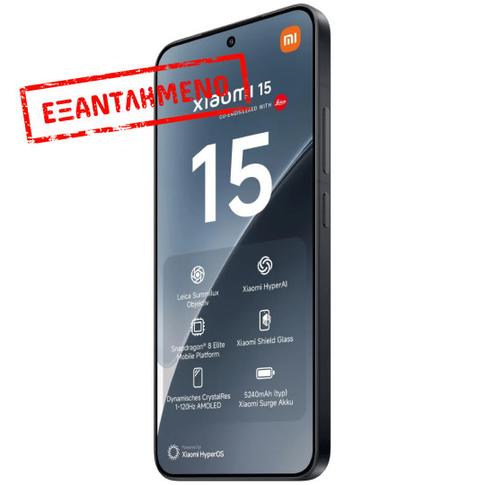 Xiaomi 15 5G Dual Sim 6.36" 12GB/512GB NFC IP68 Black