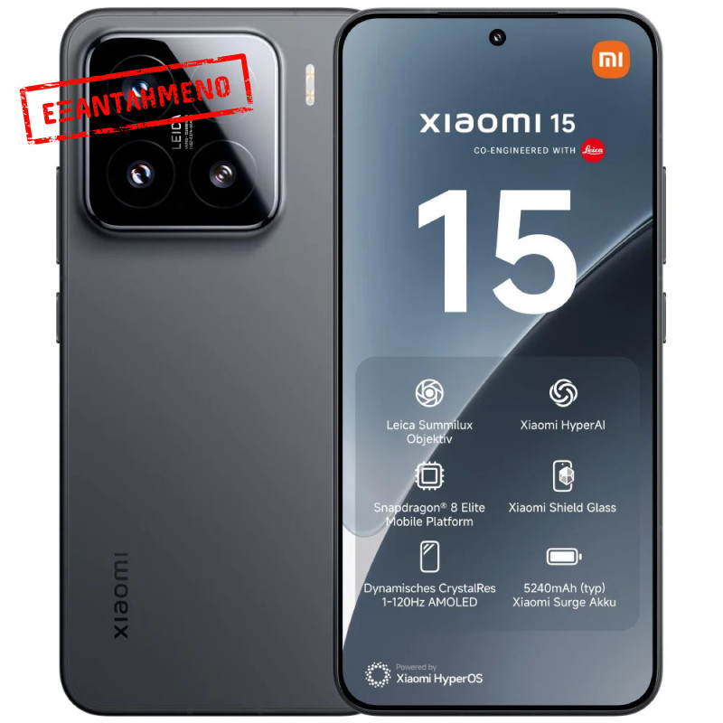 Xiaomi 15 5G Dual Sim 6.36" 12GB/512GB NFC IP68 Black