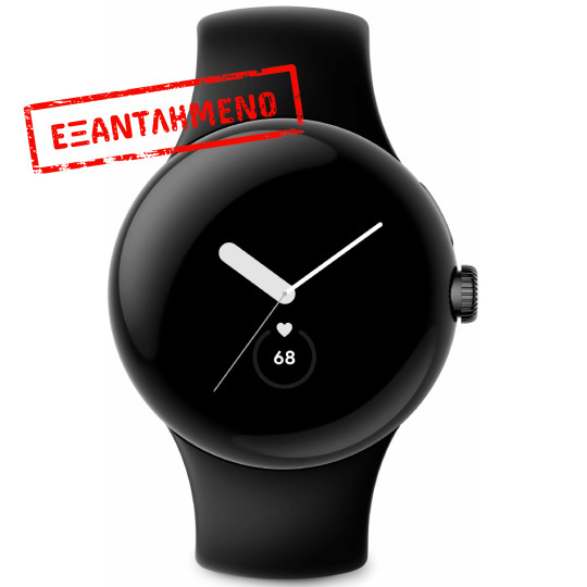 Smartwatch Google Pixel Watch 1,2 " AMOLED GPS NFC IP68 με Δυνατότητα Κλήσεων Obsidian Black