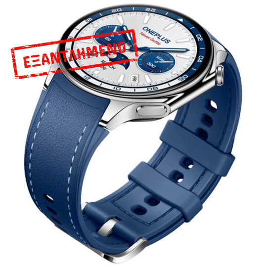 Smartwatch OnePlus Watch 2 1,43" AMOLED GPS NFC IP68 με Δυνατότητα Κλήσεων Nordic Blue Smartwatch OnePlus Watch 2 1,43" AMOLED GPS NFC IP68 με Δυνατότητα Κλήσεων Nordic Blue