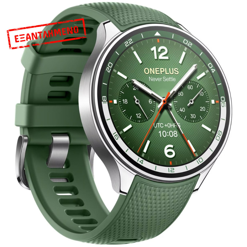 Smartwatch OnePlus Watch 2R 1,43" AMOLED GPS NFC IP68 με Δυνατότητα Κλήσεων Forest Green Smartwatch OnePlus Watch 2R 1,43" AMOLED GPS NFC IP68 με Δυνατότητα Κλήσεων Forest Green