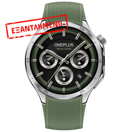 Smartwatch OnePlus Watch 3 1.5" AMOLED GPS NFC IP68 με Δυνατότητα Κλήσεων Emerald Titanium Smartwatch OnePlus Watch 3 1.5" AMOLED GPS NFC IP68 με Δυνατότητα Κλήσεων Emerald Titanium