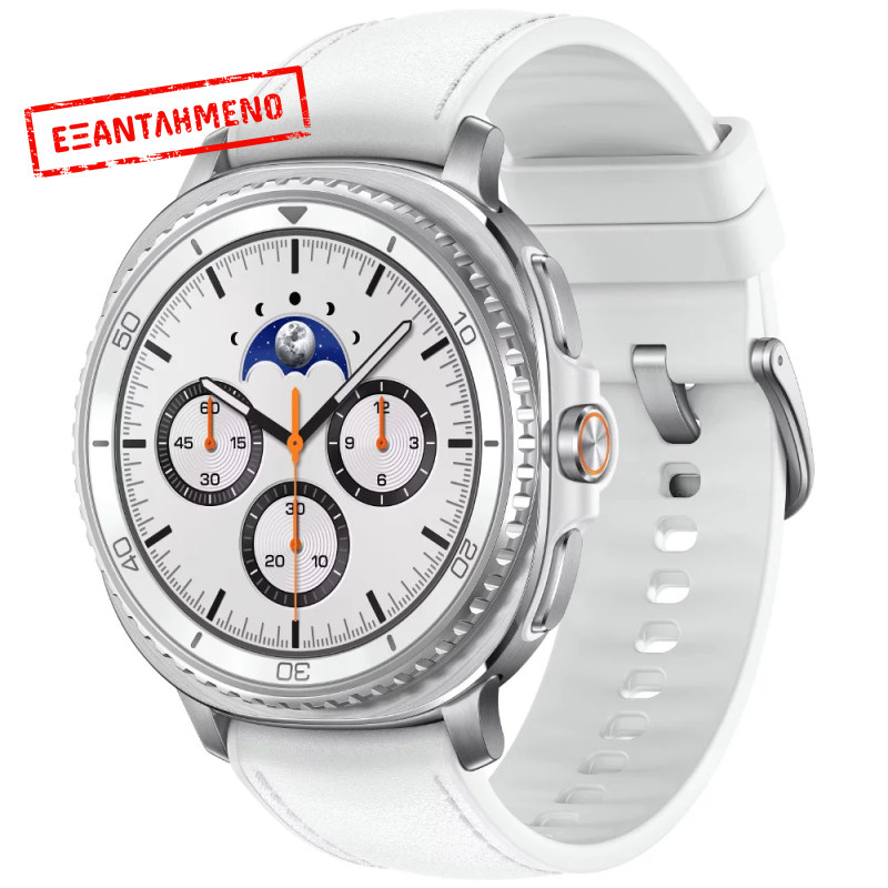 Smartwatch Samsung Galaxy Watch8 Classic L500 1.34" Super AMOLED GPS NFC IP68 με Δυνατότητα Κλήσεων White Smartwatch Samsung Galaxy Watch8 Classic L500 1.34" Super AMOLED GPS NFC IP68 με Δυνατότητα Κλήσεων White