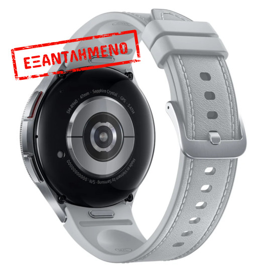Smartwatch Samsung Galaxy Watch6 Classic R960 1.5" Super AMOLED GPS NFC 5ATM με Δυνατότητα Κλήσεων Silver Smartwatch Samsung Galaxy Watch6 Classic R960 1.5" Super AMOLED GPS NFC 5ATM με Δυνατότητα Κλήσεων Silver