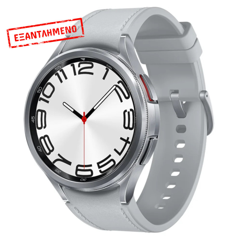 Smartwatch Samsung Galaxy Watch6 Classic R960 1.5" Super AMOLED GPS NFC 5ATM με Δυνατότητα Κλήσεων Silver Smartwatch Samsung Galaxy Watch6 Classic R960 1.5" Super AMOLED GPS NFC 5ATM με Δυνατότητα Κλήσεων Silver