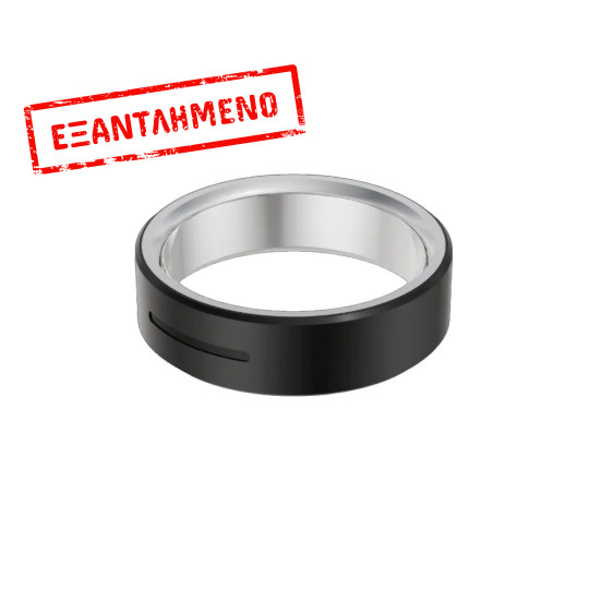 Smart Ring Maxcom mRing MR200 No.12 (Εσωτερική Διάμετρος 21.7mm) IP68 με Μετρητή Παλμών, Ύπνου, Θερμίδες, Βήματα Μαύρο