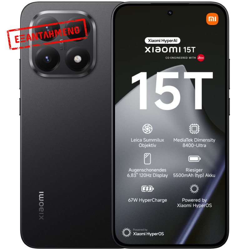 Xiaomi 15T 5G Dual Sim 6.83" 12GB/256GB NFC IP68 Black