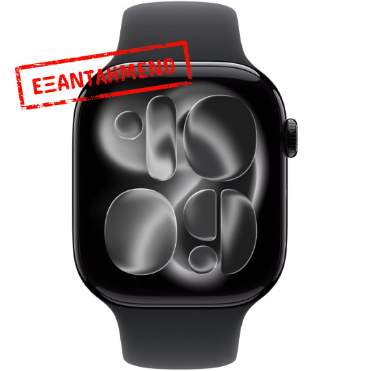 Apple Watch Series 11 (2025) Aluminum 46mm GPS NFC IP6X Aluminum Case Jet Black με Sport Band Black MEUX4ZR/A Apple Watch Series 11 (2025) Aluminum 46mm GPS NFC IP6X Aluminum Case Jet Black με Sport Band Black MEUX4ZR/A
