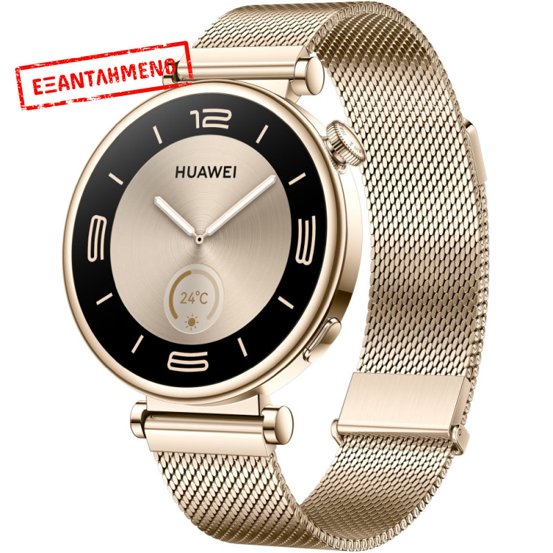 Huawei Watch GT 4 1.32" AMOLED Αδιαβροχοποίηση έως 5ATM Light Gold Milanese Strap Huawei Watch GT 4 1.32" AMOLED Αδιαβροχοποίηση έως 5ATM Light Gold Milanese Strap