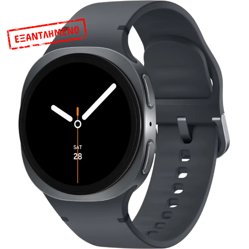 Smartwatch Samsung Galaxy Watch8 L330 1.47" Super AMOLED GPS NFC 5ATM με Δυνατότητα Κλήσεων Dark Grey