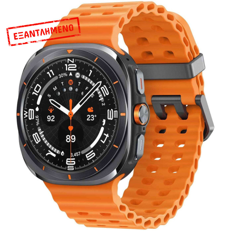 Smartwatch Samsung Galaxy Watch Ultra (2025) LTE L705 1.5" Super AMOLED GPS eSim NFC 10ATM με Δυνατότητα Κλήσεων Titanium Grey