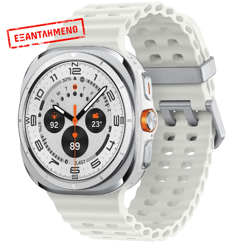 Smartwatch Samsung Galaxy Watch Ultra (2025) LTE L705 1.5" Super AMOLED GPS eSim NFC 10ATM με Δυνατότητα Κλήσεων Titanium White Smartwatch Samsung Galaxy Watch Ultra (2025) LTE L705 1.5" Super AMOLED GPS eSim NFC 10ATM με Δυνατότητα Κλήσεων Titanium White