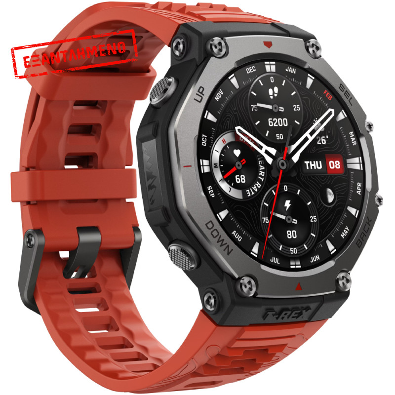 Smartwatch Amazfit T-Rex 3 1.5" AMOLED GPS NFC 10 ATM Lava Smartwatch Amazfit T-Rex 3 1.5" AMOLED GPS NFC 10 ATM Lava