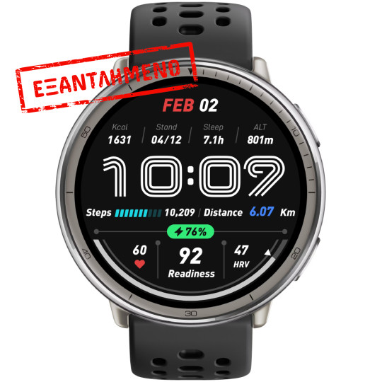 Smartwatch Amazfit Active 2 (Round Premium) 1.32" AMOLED GPS NFC 5 ATM με Δυνατότητα Κλήσεων Black Smartwatch Amazfit Active 2 (Round Premium) 1.32" AMOLED GPS NFC 5 ATM με Δυνατότητα Κλήσεων Black