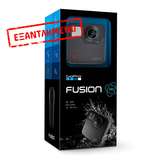 Action Camera GoPro Fusion 360 CHDHZ-103 4K Ultra HD 2620mAh 360 ° και 1" TFT Οθόνη Αδιάβροχη Black