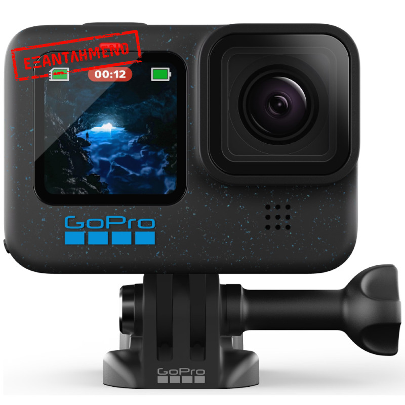 Action Camera GoPro Hero12 CHDHX-121-RW 5K 1720mAh 177 ° και 2.27" Οθόνη Touch 10m Υποβρύχια Black