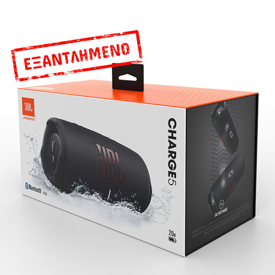 Φορητό Ηχείο Bluetooth JBL Charge 5 40Watt IP67 20h Playtime Μαύρο Φορητό Ηχείο Bluetooth JBL Charge 5 40Watt IP67 20h Playtime Μαύρο