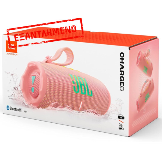 Φορητό Ηχείο Bluetooth JBL Charge 6 45Watt IP67 28h Playtime Ροζ