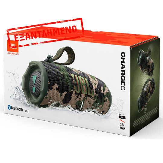 Φορητό Ηχείο Bluetooth JBL Charge 6 45Watt IP67 28h Playtime Squad