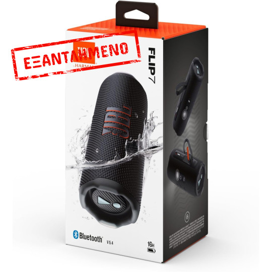 Φορητό Ηχείο Bluetooth JBL Flip 7 35Watt IP68 16h Playtime Μαύρο