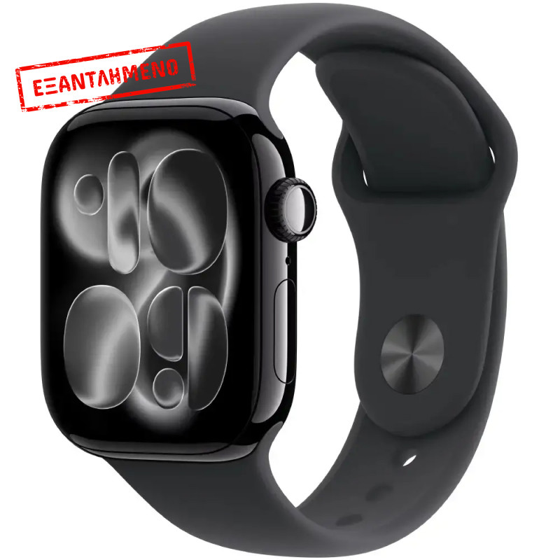 Apple Watch Series 11 (2025) Aluminum 46mm GPS NFC IP6X Aluminum Case Jet Black με Sport Band Black MEUW4WF/A Apple Watch Series 11 (2025) Aluminum 46mm GPS NFC IP6X Aluminum Case Jet Black με Sport Band Black MEUW4WF/A