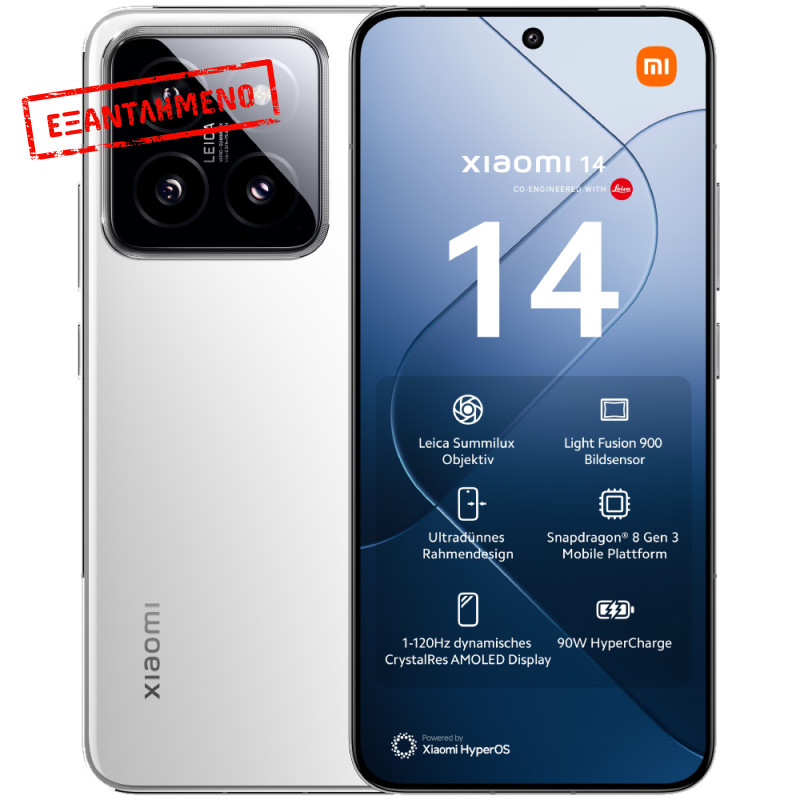 Xiaomi 14 5G Dual Sim 6.36" 12GB/512GB NFC IP68 White