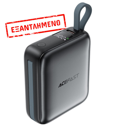 Power Bank Acefast M23 Mini 10000mAh PD22.5W Fast Charging με Ενσωματωμένα Καλώδια 1xUSB-C και 1xLightning και 1xUSB-C Θύρα Μαύρο Power Bank Acefast M23 Mini 10000mAh PD22.5W Fast Charging με Ενσωματωμένα Καλώδια 1xUSB-C και 1xLightning και 1xUSB-C Θύρα Μαύρο