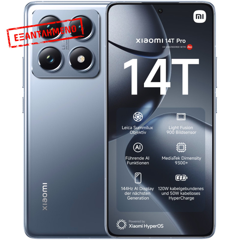 Xiaomi 14T Pro 5G Dual Sim 6.67" 12GB/512GB NFC IP68 Titan Blue Xiaomi 14T Pro 5G Dual Sim 6.67" 12GB/512GB NFC IP68 Titan Blue