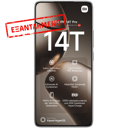 Xiaomi 14T Pro 5G Dual Sim 6.67" 12GB/512GB NFC IP68 Titan Grey Xiaomi 14T Pro 5G Dual Sim 6.67" 12GB/512GB NFC IP68 Titan Grey