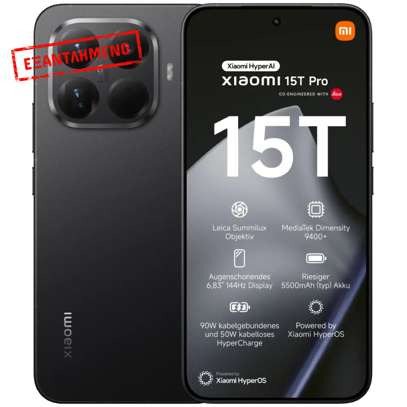 Xiaomi 15T Pro 5G Dual Sim 6.83" 12GB/256GB NFC IP68 Black Xiaomi 15T Pro 5G Dual Sim 6.83" 12GB/256GB NFC IP68 Black