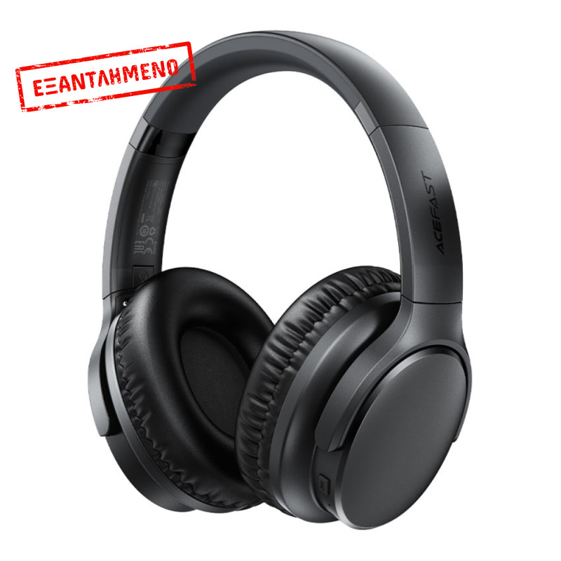 Wireless Ακουστικά Stereo Acefast H10 500mAh v5.4 Hi-Fi με Μικρόφωνο AUX USB-C Μαύρα Wireless Ακουστικά Stereo Acefast H10 500mAh v5.4 Hi-Fi με Μικρόφωνο AUX USB-C Μαύρα