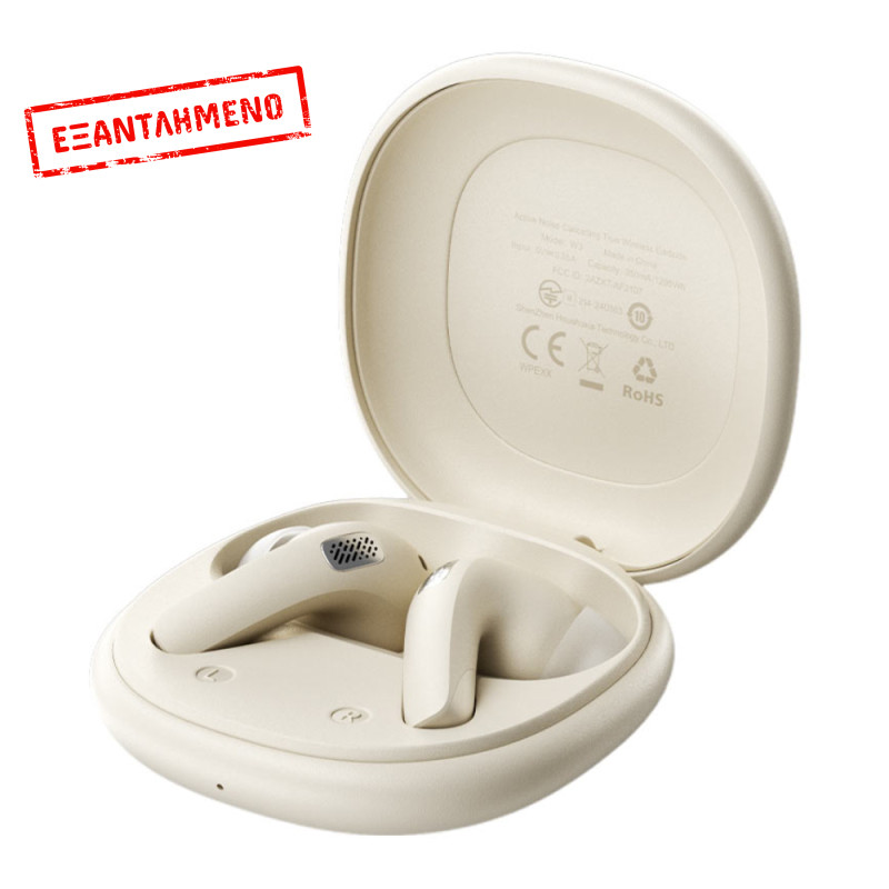 Wireless Hands Free Acefast W3 v5.4 350mAh ANC TWS 4-mic ENC με Mini Θήκη Φόρτισης Μπέζ Wireless Hands Free Acefast W3 v5.4 350mAh ANC TWS 4-mic ENC με Mini Θήκη Φόρτισης Μπέζ