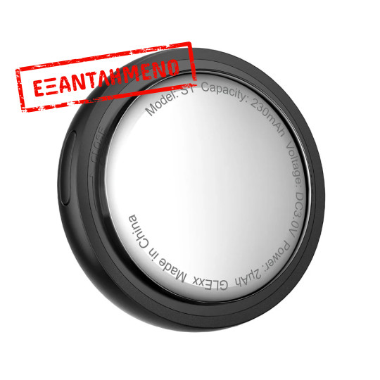 Acefast Tag S1 Anti-Lost Tracker Μόνο για iOS Συμβατό με Apple Find My Network με Προστατευτική Θήκη και Υποδοχή για Λουράκι Μαύρο