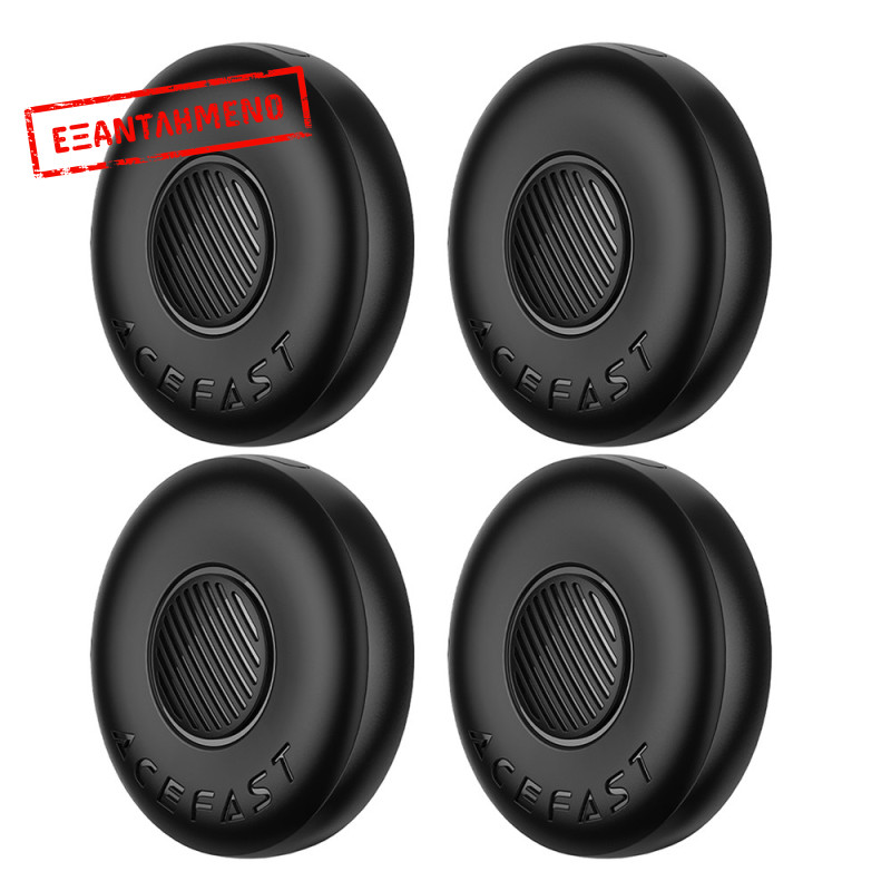 Σετ Acefast Tag S1 Anti-Lost Tracker Μόνο για iOS Συμβατό με Apple Find My Network με Προστατευτική Θήκη και Υποδοχή για Λουράκι Μαύρο Τεμ.4