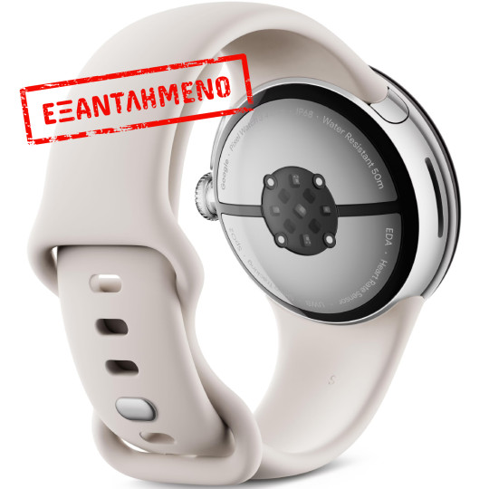 Smartwatch Google Pixel Watch 3 1,2" OLED GPS NFC IP68 με Δυνατότητα Κλήσεων Porcelain