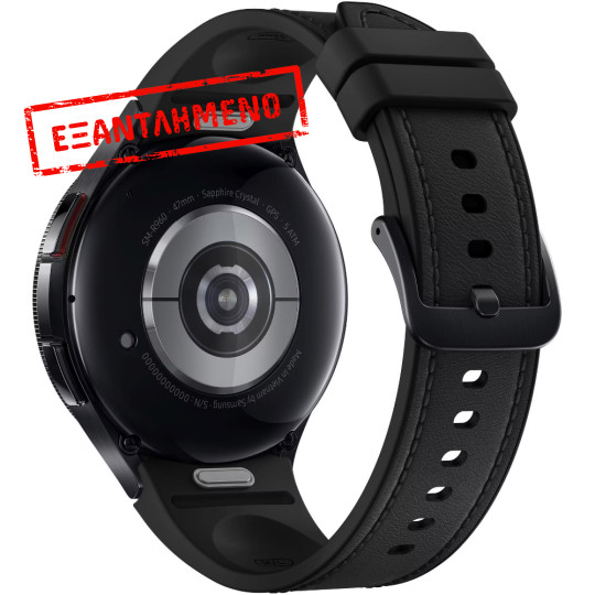Smartwatch Samsung Galaxy Watch6 Classic R960 1.5" Super AMOLED GPS NFC 5ATM με Δυνατότητα Κλήσεων Black