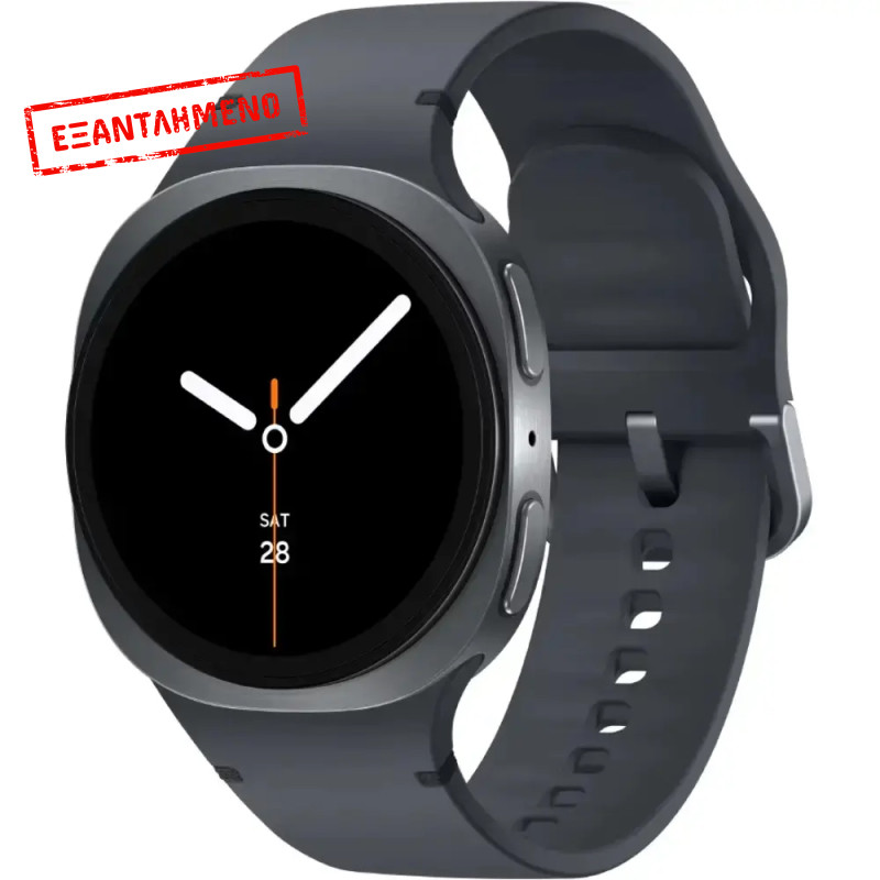 Smartwatch Samsung Galaxy Watch8 LTE L335 1.5" Super AMOLED GPS eSIM NFC 5ATM με Δυνατότητα Κλήσεων Graphite