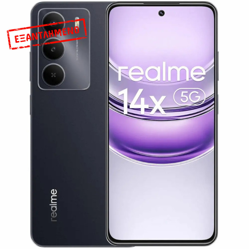 Realme 14X 5G Dual Sim 6.67" 8GB/256GB NFC IP64 Carbon Black Realme 14X 5G Dual Sim 6.67" 8GB/256GB NFC IP64 Carbon Black
