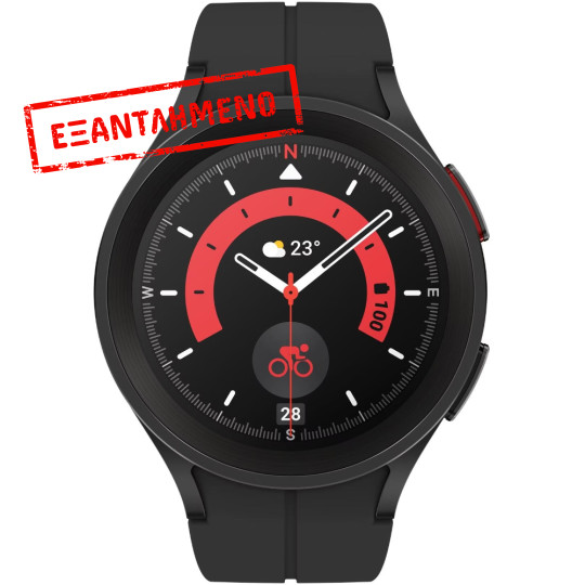 Smartwatch Samsung Galaxy Watch5 Pro R920 1.36" Super AMOLED GPS NFC 5ATM με Δυνατότητα Κλήσεων Black