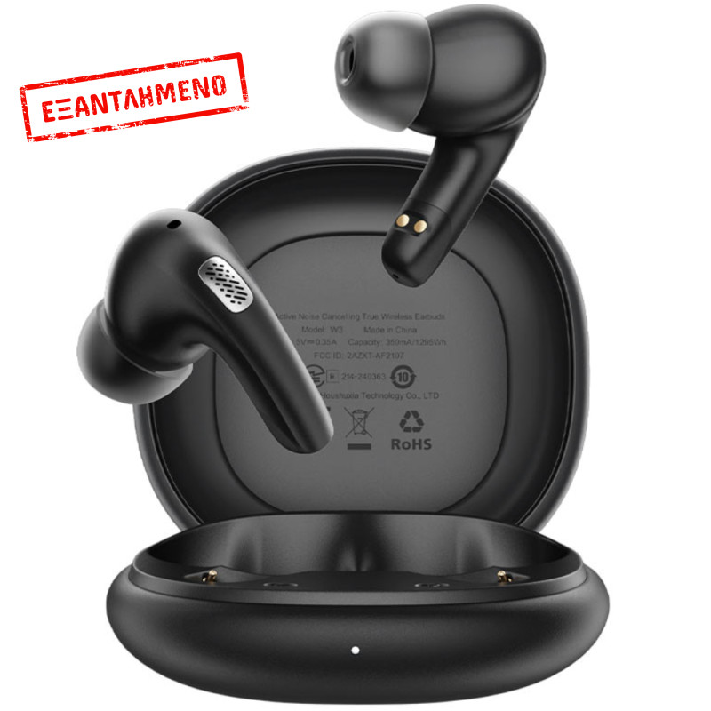 Wireless Hands Free Acefast W3 v5.4 350mAh ANC TWS 4-mic ENC με Mini Θήκη Φόρτισης Μαύρα Wireless Hands Free Acefast W3 v5.4 350mAh ANC TWS 4-mic ENC με Mini Θήκη Φόρτισης Μαύρα