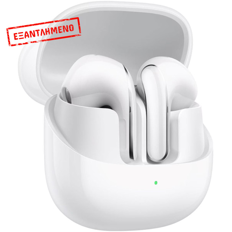 Wireless Bluetooth Xiaomi Buds 5 BHR8117GL IP54 με Active Noise Cancellation και Θήκη Φόρτισης Λευκά