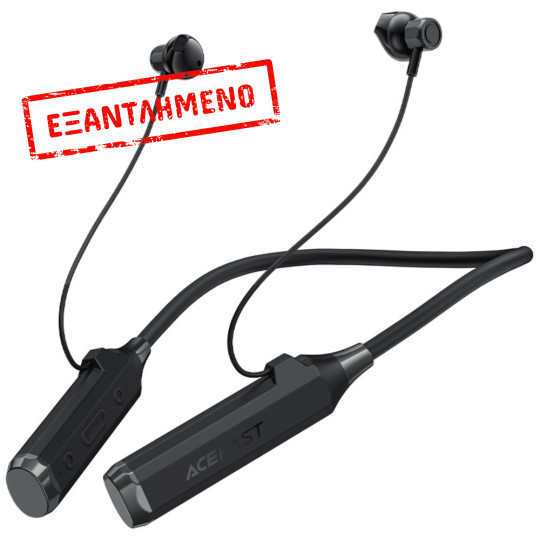 Wireless Earphones Hands Free Acefast N6 Magnetic v5.4 1000mAh 130hr Αναπαραγωγής IPX4 Μαύρα