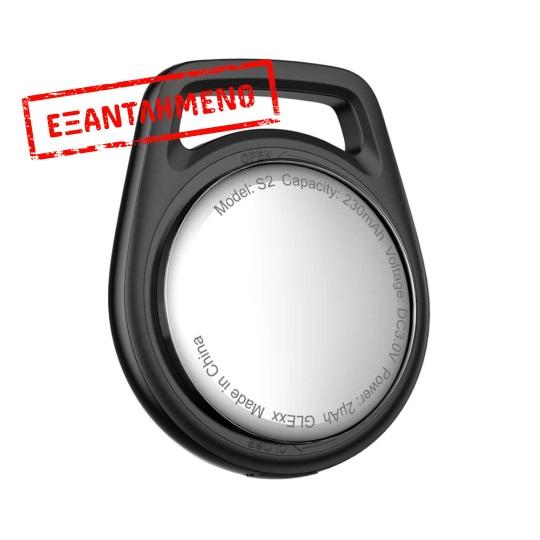 Acefast Tag S2 Anti-Lost Tracker Μόνο για iOS Συμβατό με Apple Find My Network με Λουράκι Μαύρο