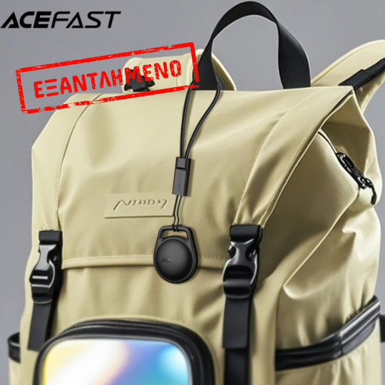Acefast Tag S2 Anti-Lost Tracker Μόνο για iOS Συμβατό με Apple Find My Network με Λουράκι Μαύρο