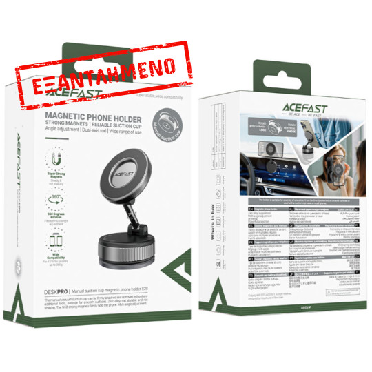 Επιτραπέζια Μαγνητική Βάση Στήριξης Acefast E28 με Δυνατούς Μαγνήτες και Ελεύθερη Περιστροφή και Κλίση Γκρι Επιτραπέζια Μαγνητική Βάση Στήριξης Acefast E28 με Δυνατούς Μαγνήτες και Ελεύθερη Περιστροφή και Κλίση Γκρι