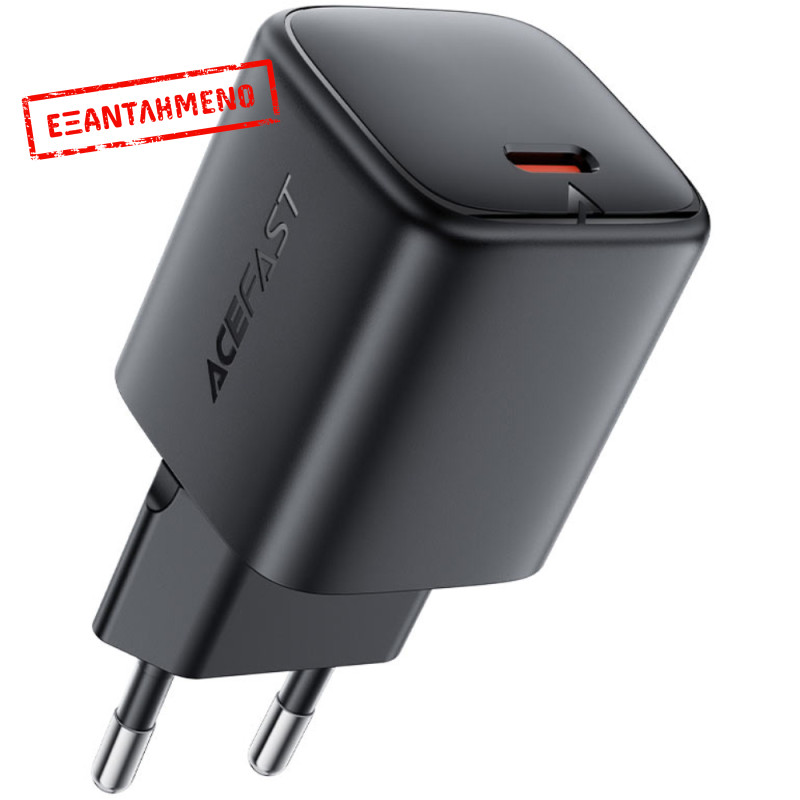 Φορτιστής Ταξιδίου Acefast A119 Mini Fast Charging USB-C PD45W 3A GaN Μαύρος Φορτιστής Ταξιδίου Acefast A119 Mini Fast Charging USB-C PD45W 3A GaN Μαύρος