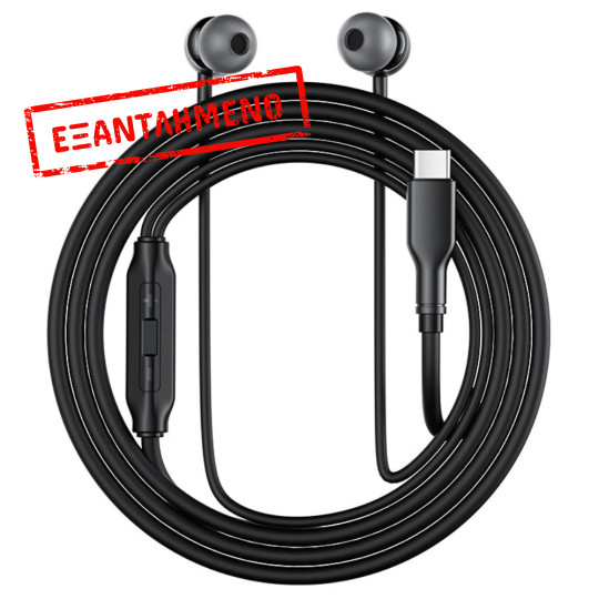 Hands Free Acefast L8 Earphones Stereo USB-C με Μικρόφωνο 1.2m Μαύρα Συμβατά με Όλες τις Συσκευές USB-C