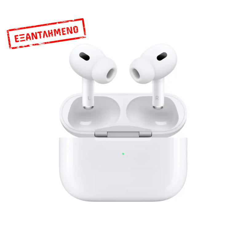 Bluetooth Apple AirPods Pro 2 MTJV3TY/A με Active Noise Cancellation IP54 και MagSafe Θήκη Φόρτισης (USB‑C) Bluetooth Apple AirPods Pro 2 MTJV3TY/A με Active Noise Cancellation IP54 και MagSafe Θήκη Φόρτισης (USB‑C)