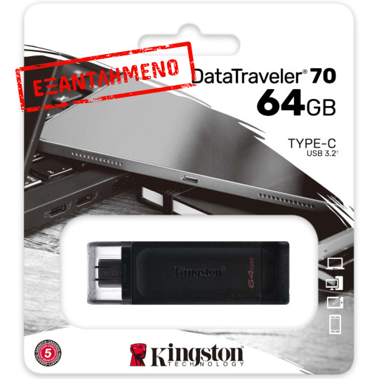 USB 3.2 Kingston Flash Drive 64GB USB-C DT70/64GB