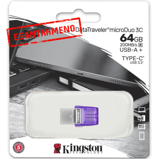 USB Kingston Data Traveller MicroDuo 3C USB-A + USB-C 3.2 64GB DTDUO3CG3/64GB USB Kingston Data Traveller MicroDuo 3C USB-A + USB-C 3.2 64GB DTDUO3CG3/64GB